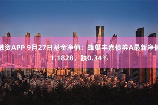 融资APP 9月27日基金净值：蜂巢丰嘉债券A最新净值1.1828，跌0.34%