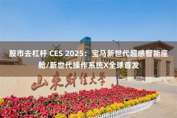 股市去杠杆 CES 2025：宝马新世代超感智能座舱/新世代操作系统X全球首发